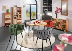 INTERhome Polsterstuhl WEAVY grau 60 x 78 cm