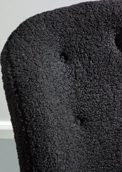 INTERhome Schaukelstuhl WAHID schwarz Schäferoptik