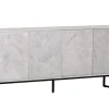 INTERhome Sideboard CESARO 175 x 78 cm Mango massiv sandgestrahlt/weiß vintage
