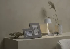 JOOP! Bilderrahmen CORNFLOWER Textil 18 x 22 x 1,5 cm grau-weiß