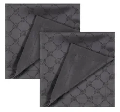 JOOP! Servietten-Set CORNFLOWER ALLOVER 2er Set graphitgrau