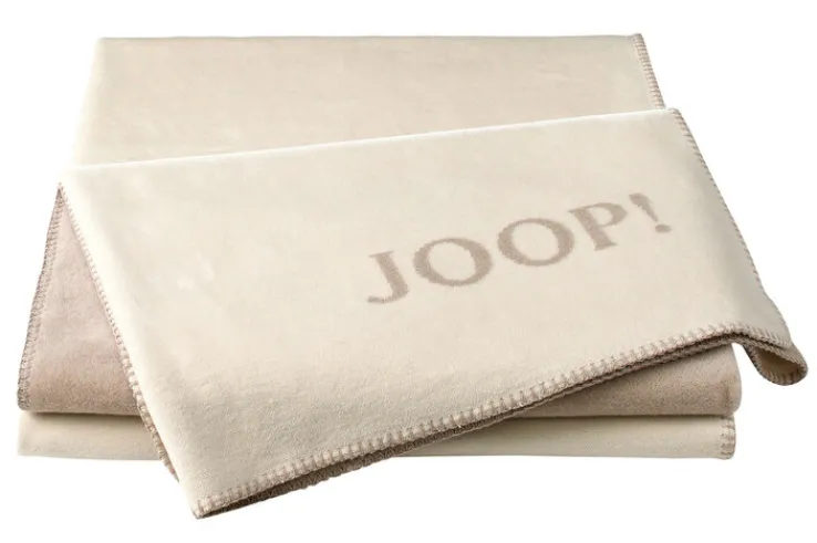 JOOP! Wohndecke UNI DOUBLEFACE 150 x 200 cm ecru/feder