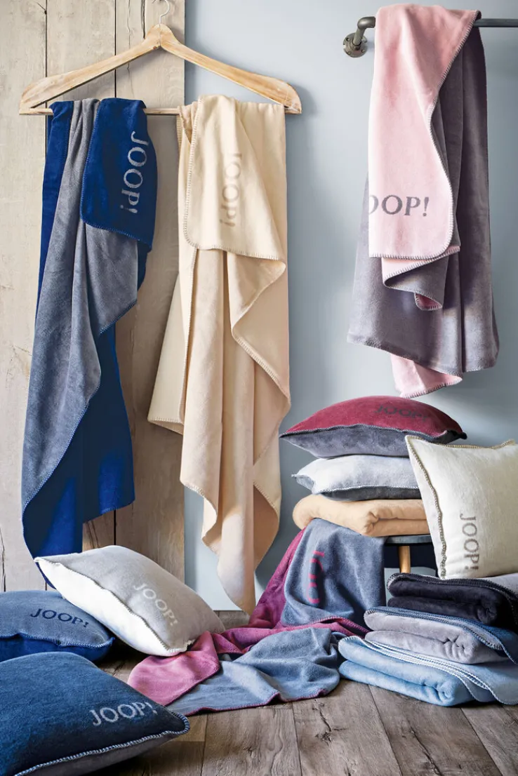 JOOP! Wohndecke UNI DOUBLEFACE 150 x 200 cm ecru/feder