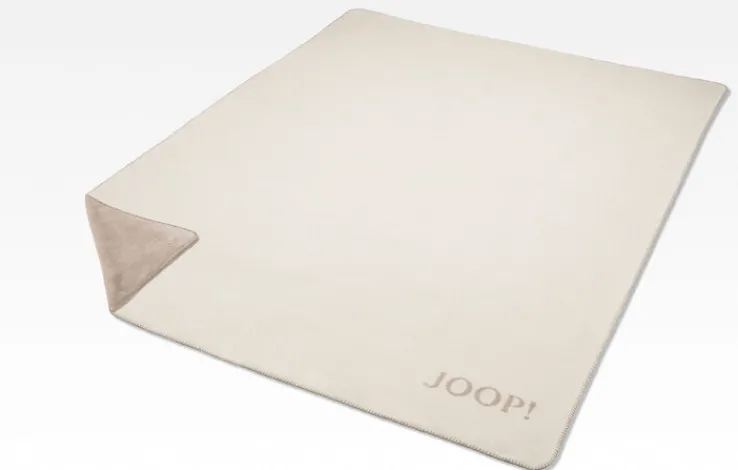 JOOP! Wohndecke UNI DOUBLEFACE 150 x 200 cm ecru/feder