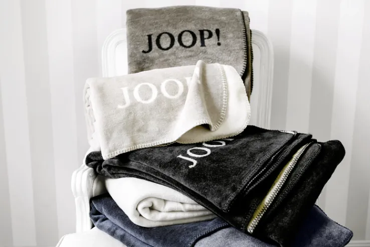 JOOP! Wohndecke UNI DOUBLEFACE 150 x 200 cm ecru/feder