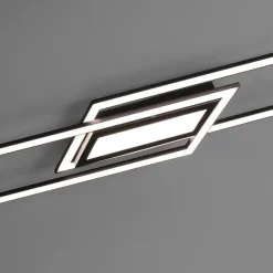 JUST LIGHT LED Deckenlampe ASMIN 17,9 x 100 cm schwarz