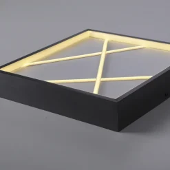 JUST LIGHT LED Deckenlampe MIKADO 30x30 cm schwarz