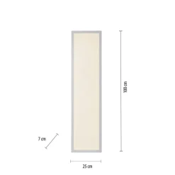 JUST LIGHT LED Deckenlampe FLAT 25 x 100 cm weiß