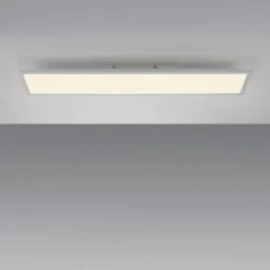 JUST LIGHT LED Deckenlampe FLAT 25 x 100 cm weiß