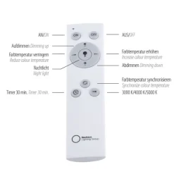 JUST LIGHT LED Deckenlampe FLAT 25 x 100 cm weiß