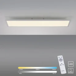 JUST LIGHT LED Deckenlampe FLAT 25 x 100 cm weiß