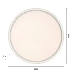 JUST LIGHT LED Deckenlampe EDGING 60 cm weiß