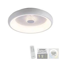JUST LIGHT LED Deckenlampe VERTIGO 46 cm weiß