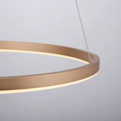 JUST LIGHT LED Pendelleuchte RITUS 58 cm messingfarbig