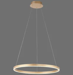 JUST LIGHT LED Pendelleuchte RITUS 58 cm messingfarbig