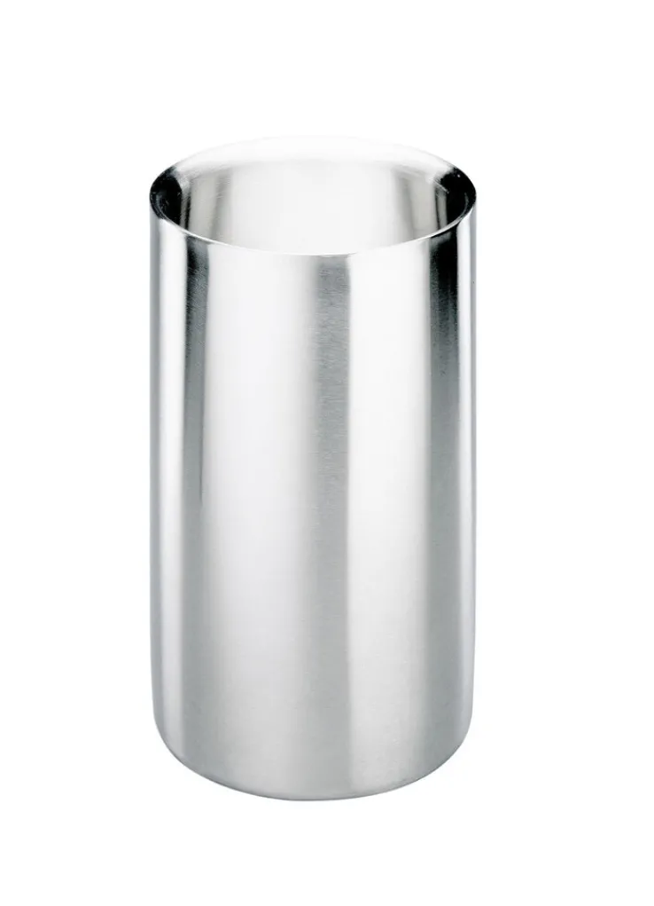 JUSTINUS Champagnerkühler ALBA 11 x 11 x 18,8 cm Edelstahl chromfarbig