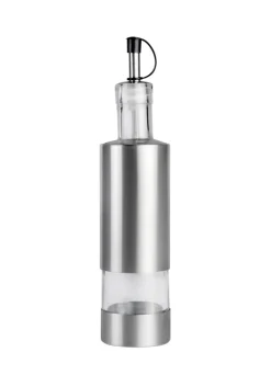 JUSTINUS Essig-/ Ölgießer 24 cm Edelstahl/ Glas silberfarbig