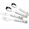 JUSTINUS Kinderbesteck-Set HAPPY DOGS 4-teilig Edelstahl