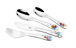 JUSTINUS Kinderbesteck-Set MEERESTIERE 4-teilig Edelstahl mehrfarbig