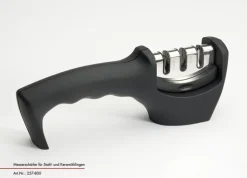 JUSTINUS Messerschärfer KÜCHENCHEF 4,7 x 7 x 21 cm Kunststoff schwarz