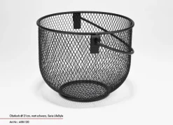 JUSTINUS Obstkorb 21 cm schwarz