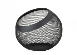 JUSTINUS Obstkorb LIFE STYLE 23 cm Edelstahl schwarz