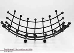 JUSTINUS Obstschale 32 x 32 cm schwarz