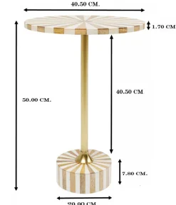 KARE DESIGN Beistelltisch DOMERO CIRQUE goldfarbig