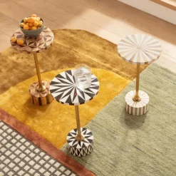 KARE DESIGN Beistelltisch DOMERO GEO braun