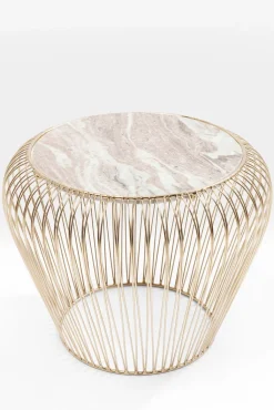KARE DESIGN Beistelltisch rund 43 cm goldfarbig