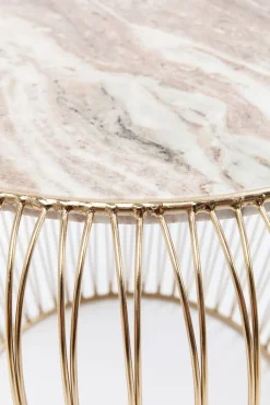 KARE DESIGN Beistelltisch rund 43 cm goldfarbig