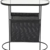 KARE DESIGN Beistelltisch MESH 54 x 54 x 25 cm Stahl/Glas schwarz