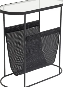 KARE DESIGN Beistelltisch MESH 54 x 54 x 25 cm Stahl/Glas schwarz