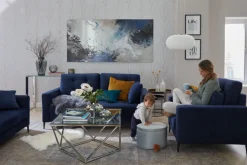 KARE DESIGN Couchtisch CRISTALLO 45 x 80 cm Edelstahl/Glas weiß