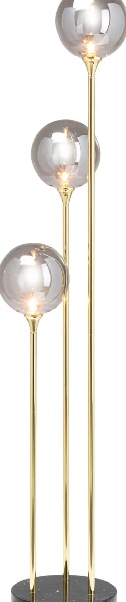 KARE DESIGN Retrofit Stehlampe AL CAPONE TRE 176 cm goldfarbig