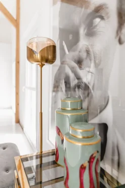 KARE DESIGN Retrofit Stehlampe GLOBLET BALL goldfarbig