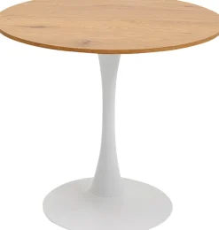 KARE DESIGN Tisch SCHICKERIA 80 x 80 cm braun/weiß