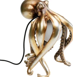 KARE DESIGN Tischleuchte ANIMAL OCTOPUS 25 x 34 cm goldfarbig
