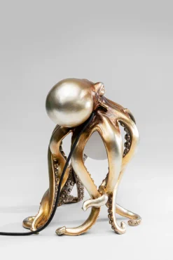 KARE DESIGN Tischleuchte ANIMAL OCTOPUS 25 x 34 cm goldfarbig