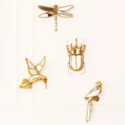 KARE DESIGN Wandschmuck DRAGONFLY 37 x 27 cm goldfarbig