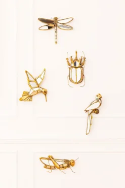 KARE DESIGN Wandschmuck DRAGONFLY 37 x 27 cm goldfarbig