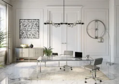 KARE DESIGN Wanduhr CLIP 60 cm silberfarbig