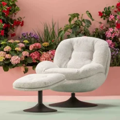 KARE DESIGN Kare Drehsessel + Hocker Stanford