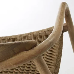 Kave Home Stapelstuhl Garten NINA 4er Set braun