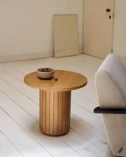 Kave Home Kaver Home Beistelltisch LICIA 60 x 60 cm Mango braun