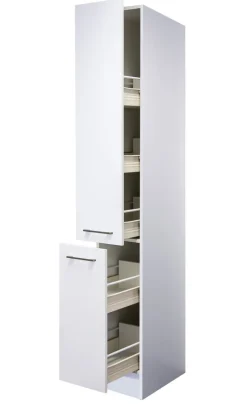 QUARTIER Küchen Apothekerschrank NEO 30 x 200 x 57 cm weiß