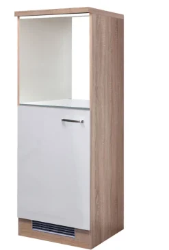 QUARTIER Küchen Geräteumbauschrank LUKE 169,5 cm Eiche/ weiß