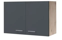 QUARTIER Küchen Oberschrank RALPH 80 cm Eiche/ grau