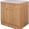 QUARTIER Küchen Unterschrank NANO 80 x 85 cm Buche