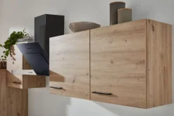 QUARTIER Küchenblock FIONA Schilfgrün / Artisan Eiche 280 cm